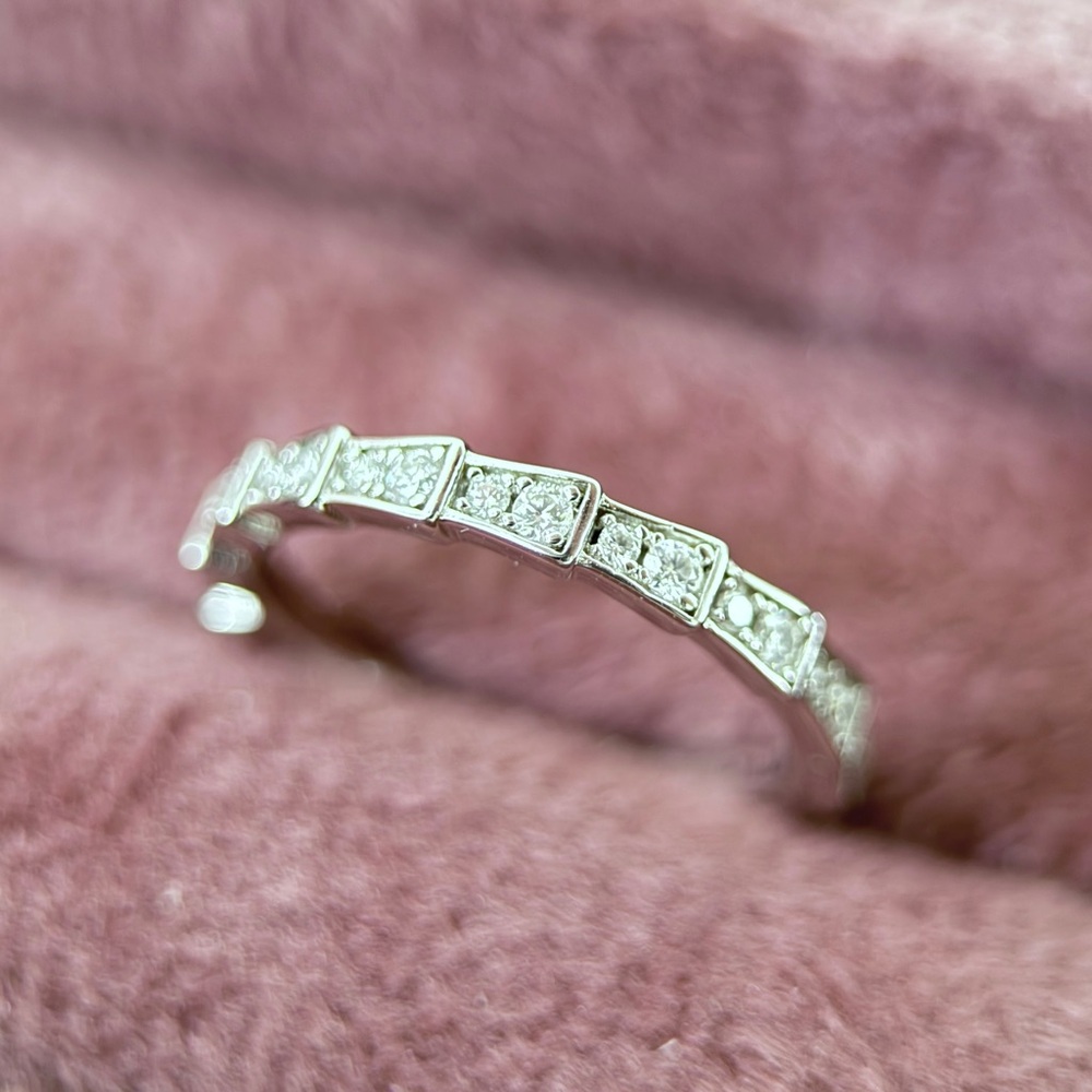 Sterling Silver Moissanite Eternity Band 0.5ctw